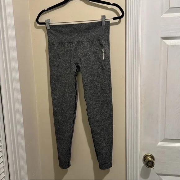 Gymshark Adapt Seamless Leggings - Black Grey vp. - Picture 4 of 6